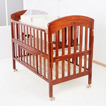 solid wood baby cradle