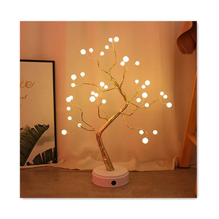 2020 New Selling Colors Led Night Lights Tree Shape Night Lamp Touch Switch Control