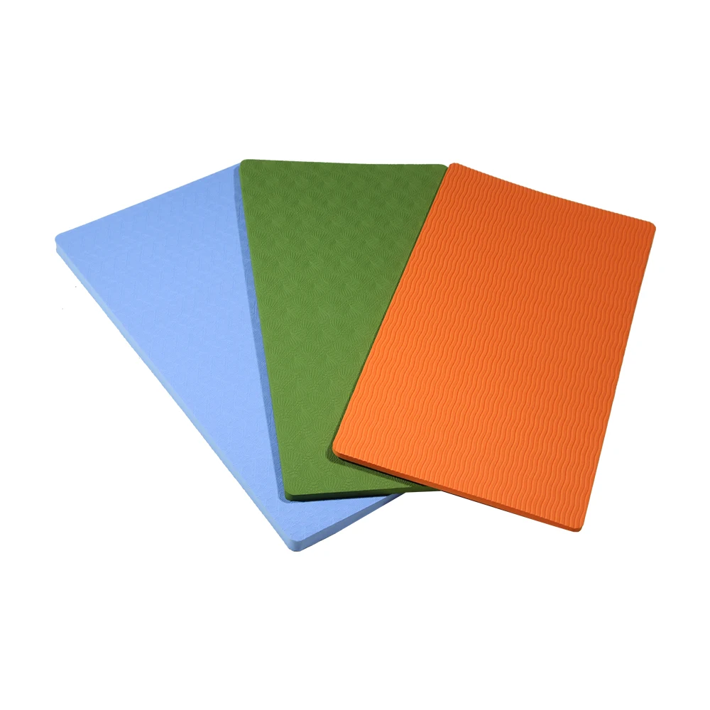 Custom Laser pattern Environmentally friendly TPE yoga mat knee pad