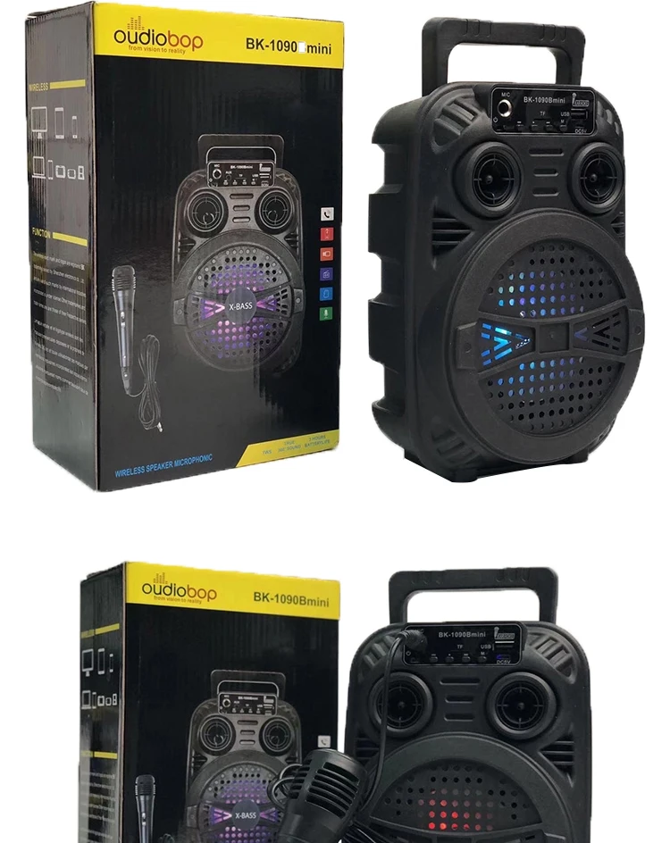 BK-1090B mini Subwoofer High Quality Sound Quality Portable Party Bluetooth Speaker - ANKUX.COM