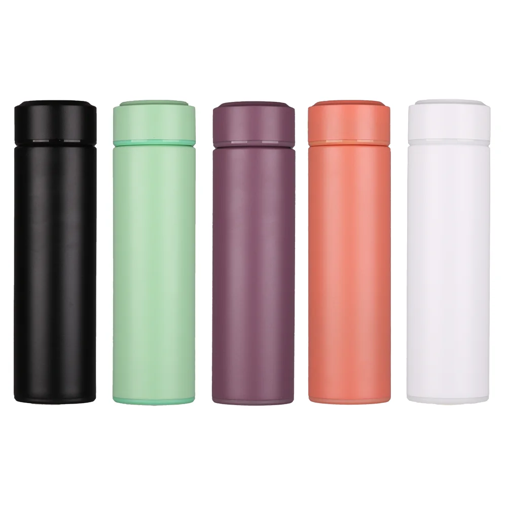 
15oz Tea Strainer BPA Free Vacuum Flask Stainless Steel Double Wall Insulated Thermos Bottle Water Bottles with Custom Logo 