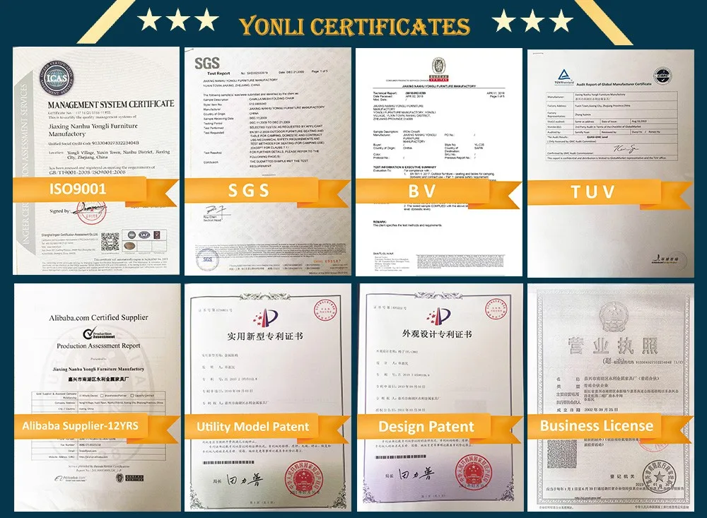 European Design 60cm Diameter Folding Table Waterproof Cushion for Garden Balcony Terrace Veranda or Courtyard Use manufacture