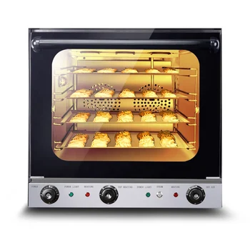 Stainless Steel Electric Bread Baking Oven With Steam/ Shelf/ Knobs ...