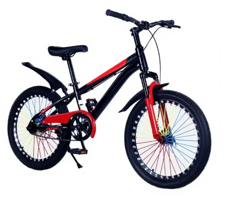22 inch boys girls mountain bike disc brake 16 inch kids pedal bicycle featuring steel fork ordinary pedal-2