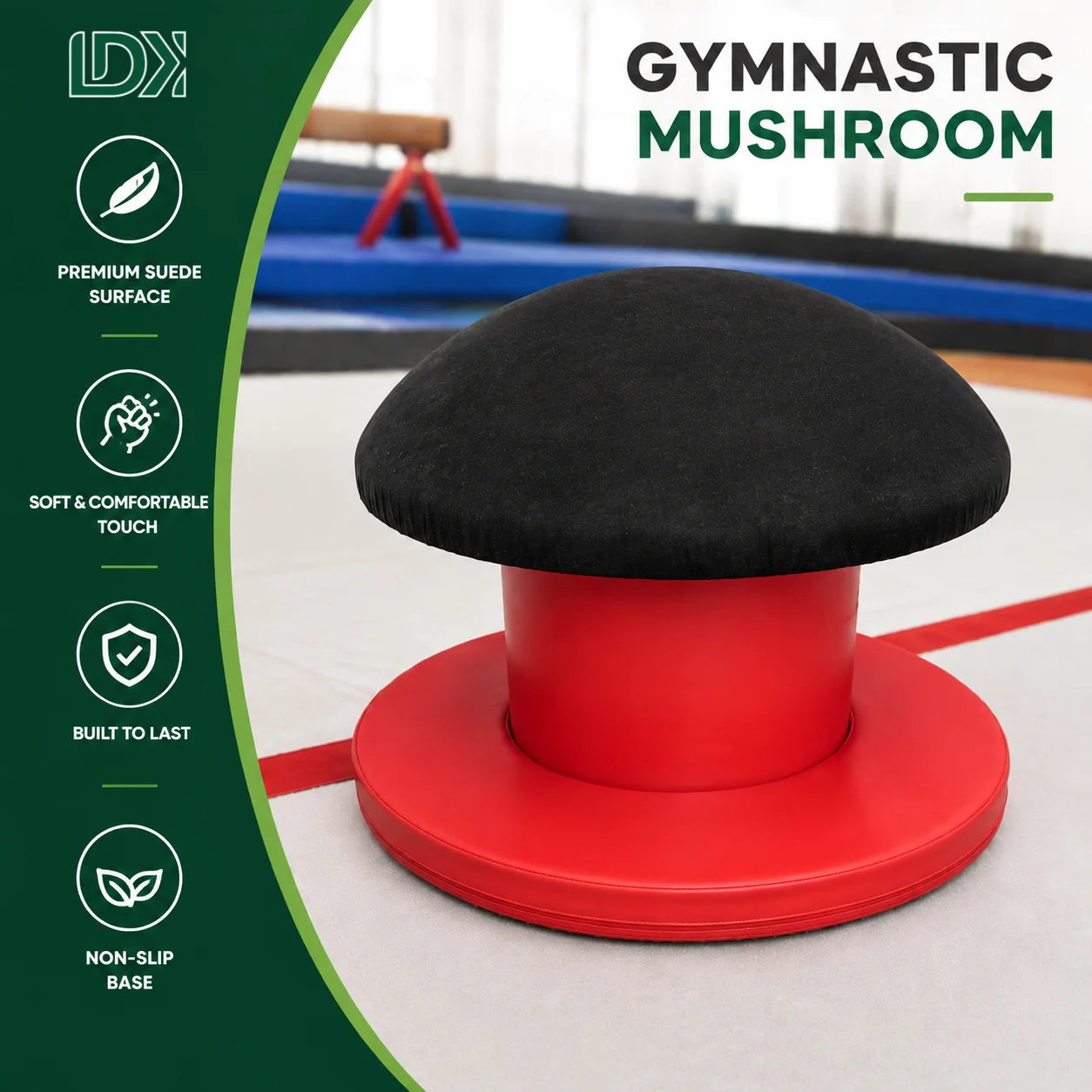 Hongo Gimnastico Suede Mushroom Trainer Durable Gymnastics Pommel Horse Skills Training