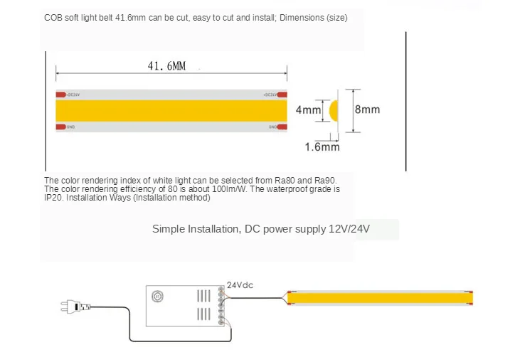 Le câble LED d'épi adapté aux besoins du client par usine dépouille 384 l'épi imperméable flexible de leds/m FPC a mené la lumière de bande