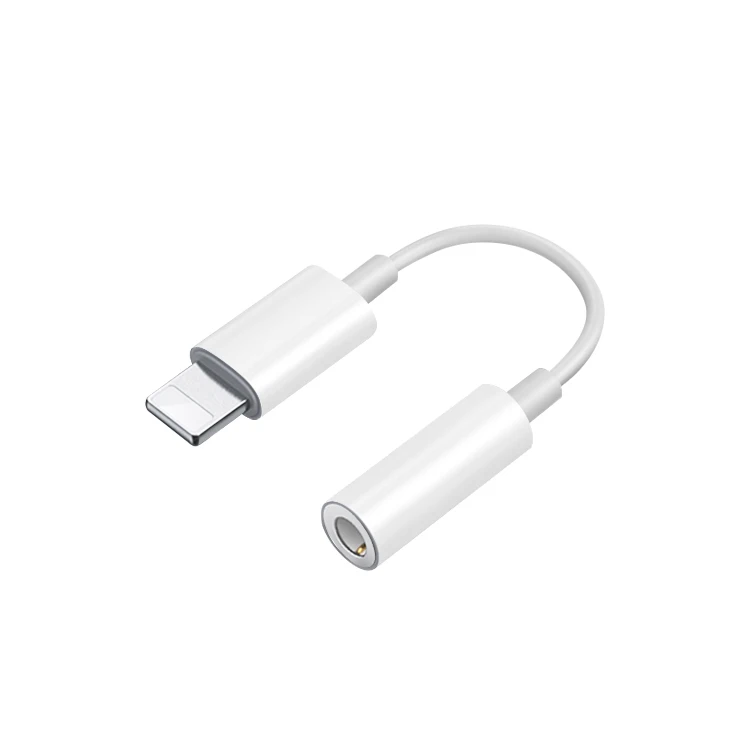 For Lightning Male To 3.5mm Female Aux Headphone Adapter For 11 Pro Max