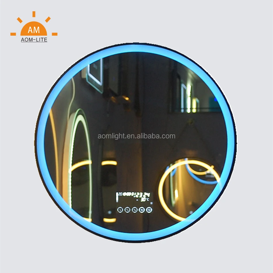 Simplified Modernity LED mirror light for bathroom with dimmers decorative LED lighted mirror intelligent LED mirror for hotel