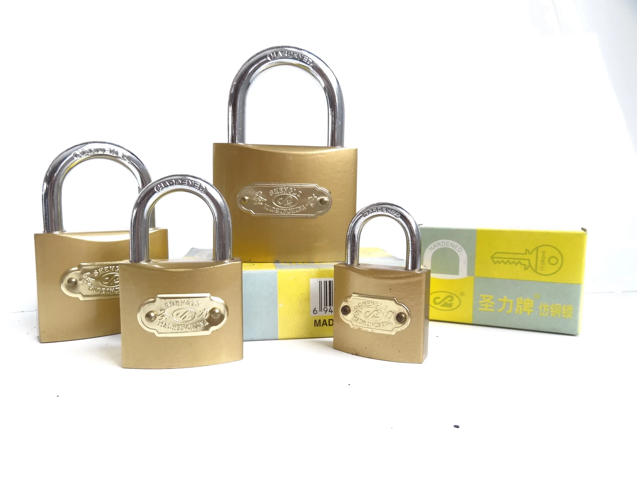 Cheap and Top Security Thin Type Imitate Brass/Grey/Plastic Painted Iron Padlock