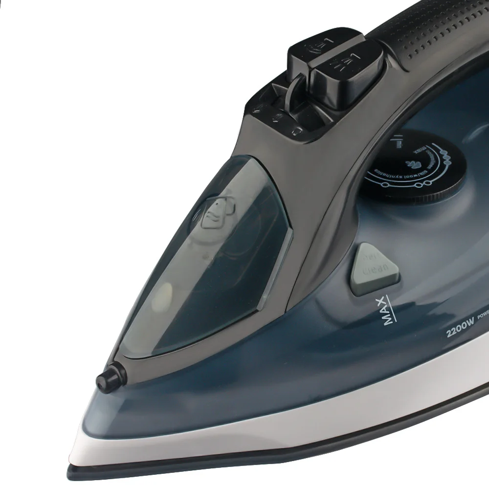RAF European American 2200W Ceramic Steam Iron Burst Steam 150ml Water Tank 1.4m Cord-Hand-Held Hanging Wire Design for Wet/Dry