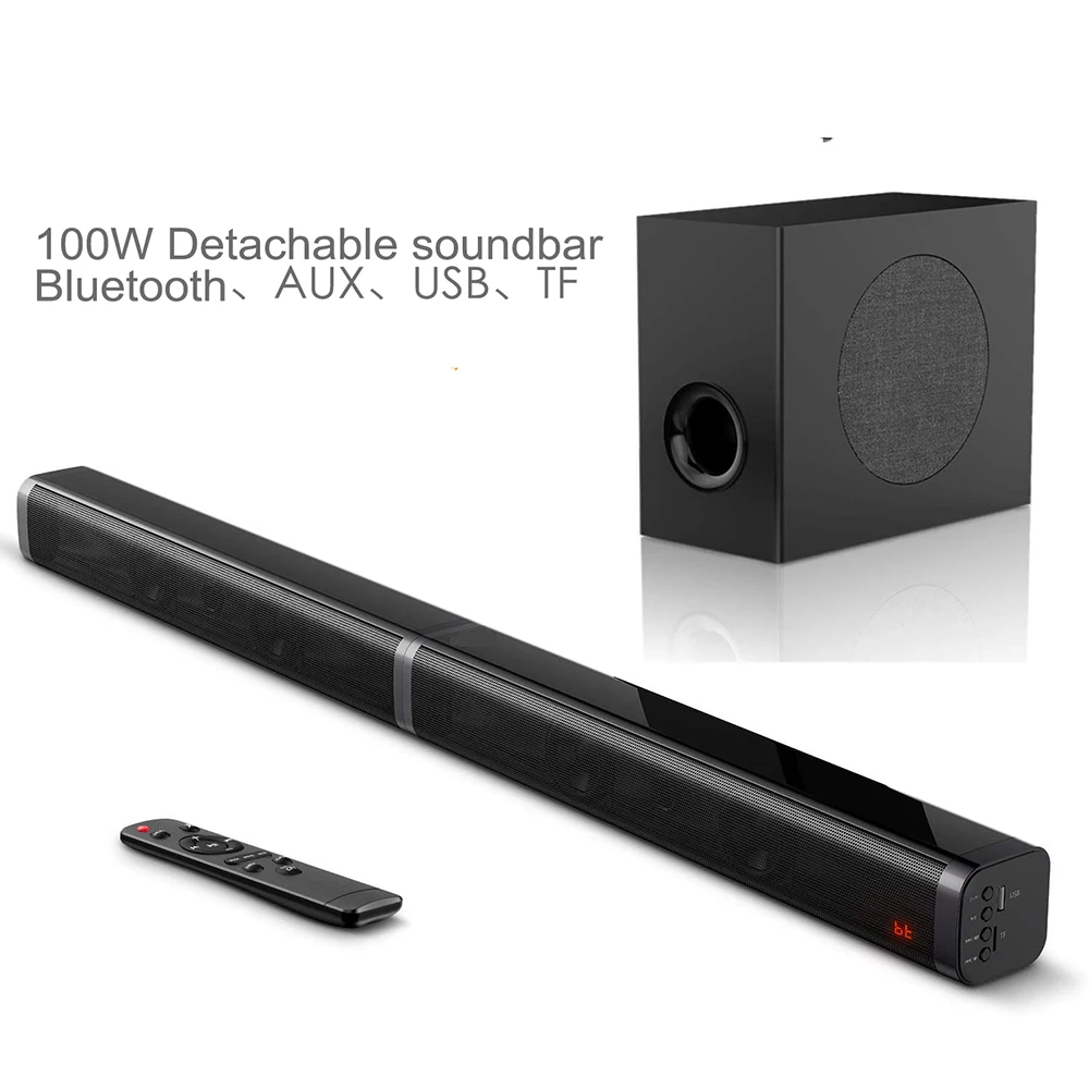 samtromic 2.1ch detachable soundbar for TV , 2020 online good sale sound bar speaker for TV Surround sound system From m.alibaba.com