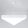 Customized sizes wattages colors office mall hotel ceiling hanging light triangle led panel light