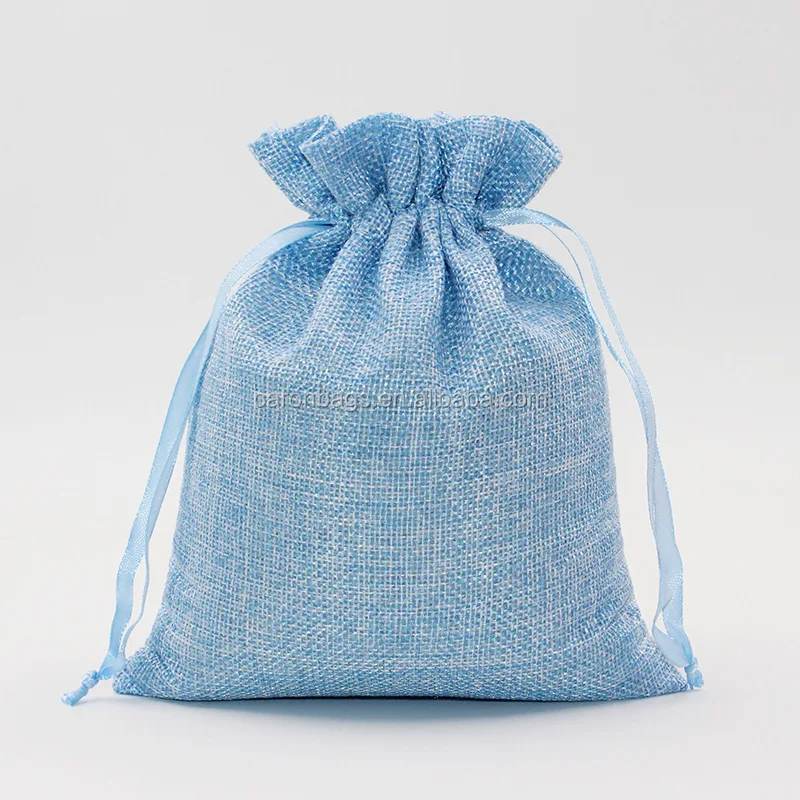 Natural Hemp Drawstring Bags Wholesale Burlap Gift Drawstring Pouch