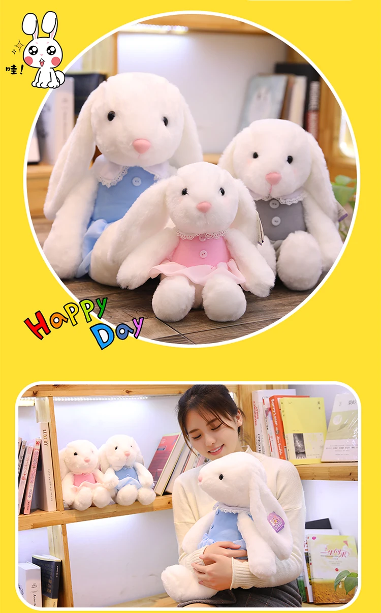 Cute Rabbit Doll Baby Soft Plush Toys For Children Bunny Sleeping Mate