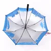 Popular automatic open golf umbrella fiberglass frame in stock