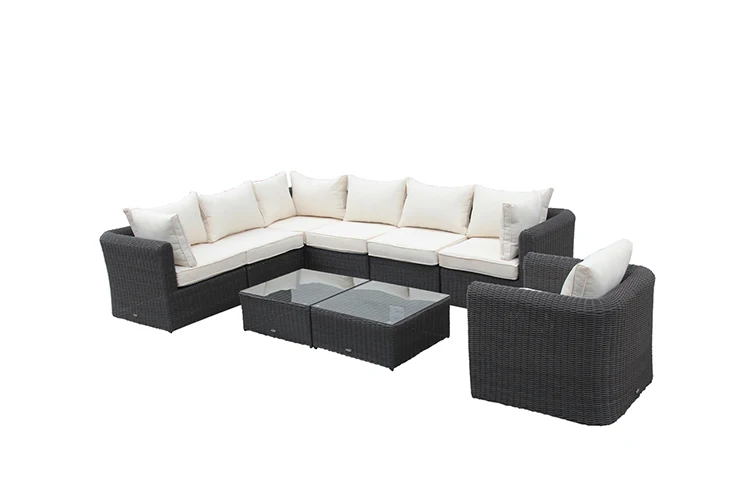 Good Quality Luxury Rattan Garden Furniture Sofa Set 7 Seater - Buy