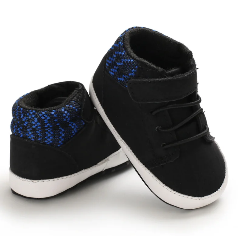 Baby Sneaker Infant Sport Shoes Boys Pu High Top Outdoor Antislipping