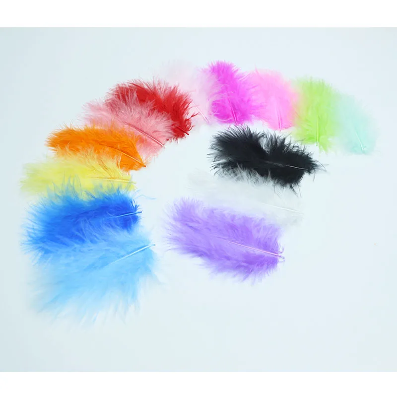 Wholesale Diy Craft Small Marabou Turkey Feather White Decoration Craft