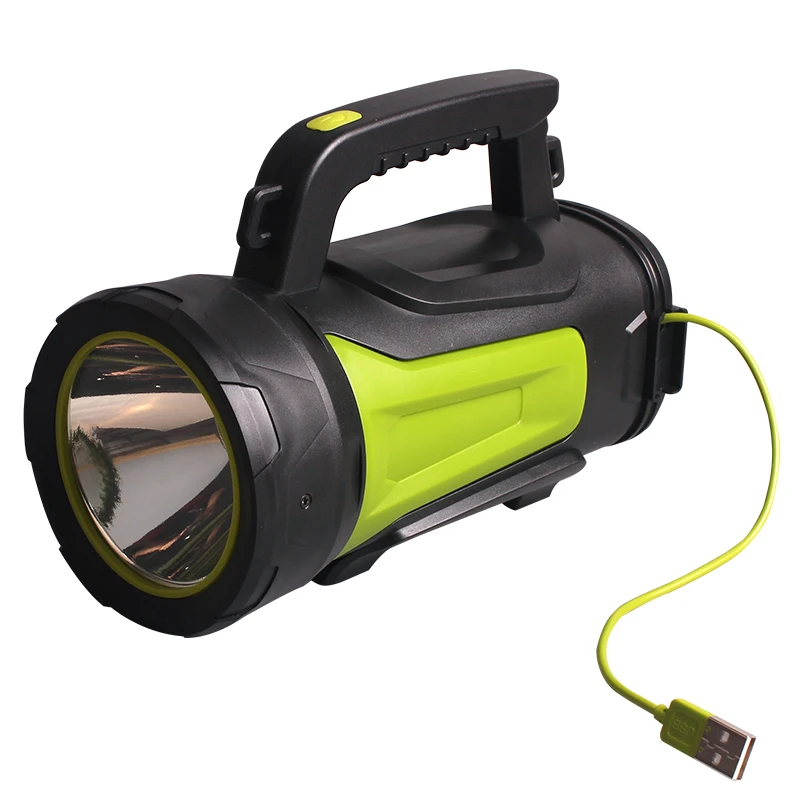 USB LED Torch Tracker Waterproof Camping Portable Marine Search Light Handheld Spotlight Cheap Ship Searchlight for Trips Sale