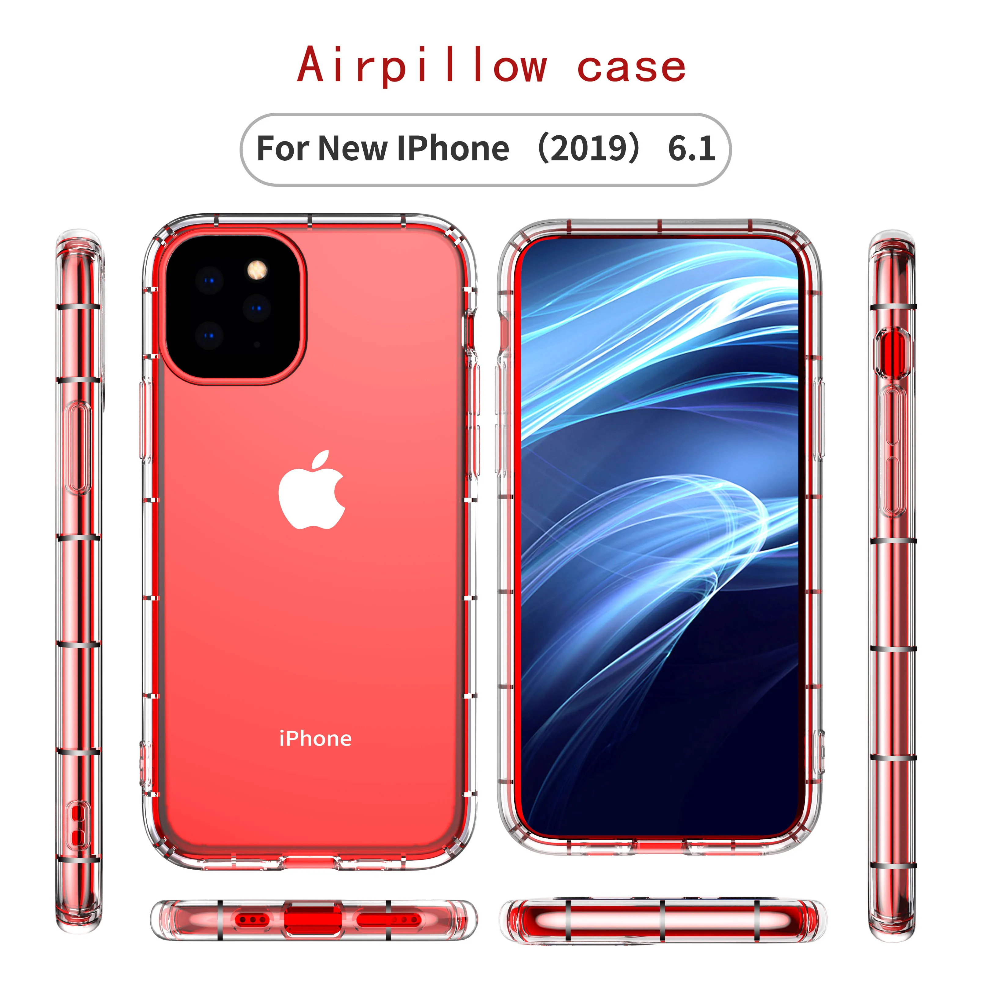 Shockproof Clear Soft Tpu Air Pillow Phone Case For iphone 11 X Xs Mobile Phone Accessories