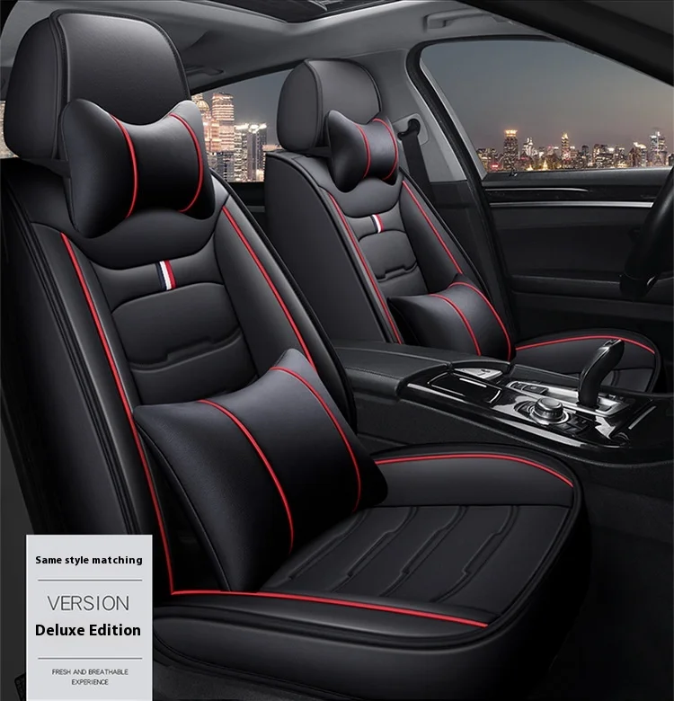 Leather Car Seat Cover Four Seasons Universal Wash-Free Cushion Easy-to-Care Seat Accessory factory