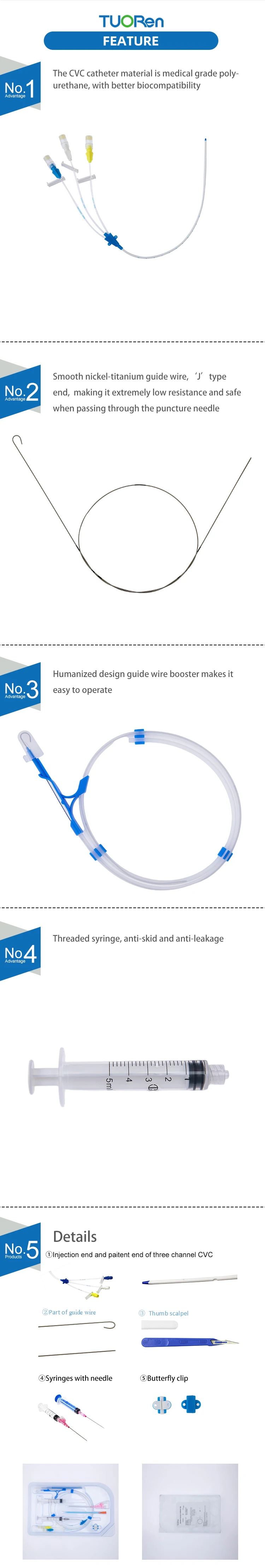 Central Venous Catheter Set,Cvc Catheter Kit,Central Venous Catheter Price