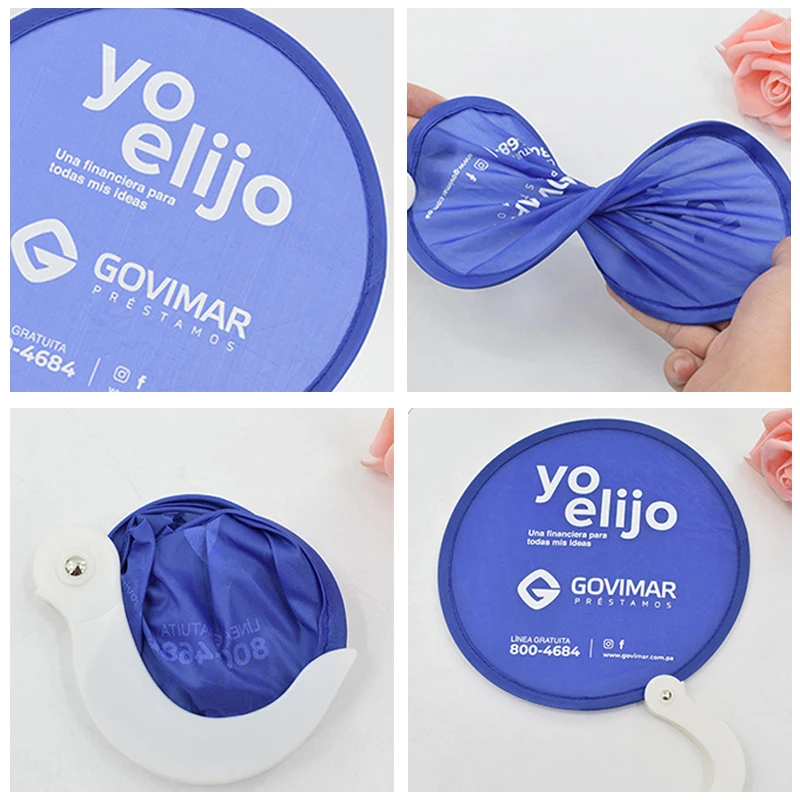 Foldable Flying Disc Customized Printed with Pocket Custom Logo Soft ...