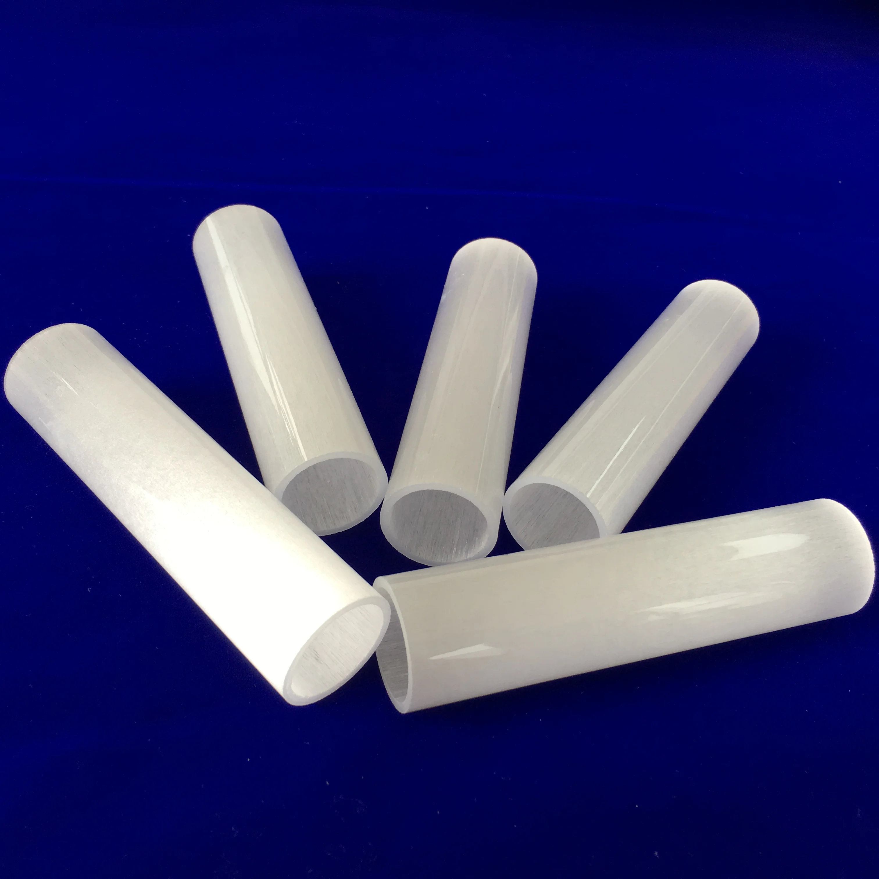 Frosted Customized Quartz Glass Tube High Purity Opaque Quartz Tube