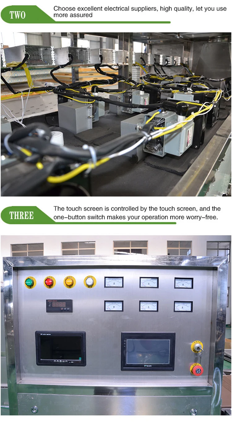 tea microwave drying machine