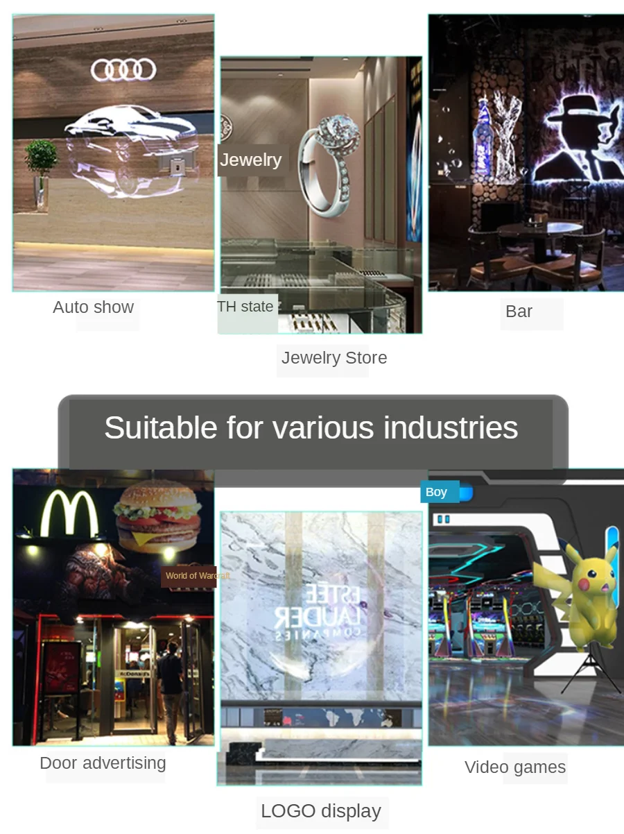 Factory Directly Sellers Android 7.1 OS Cloud Advertising Machine 3D Hologram Fan