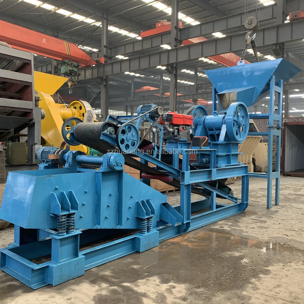 mining quarrying and recycling machine jaw crusher station