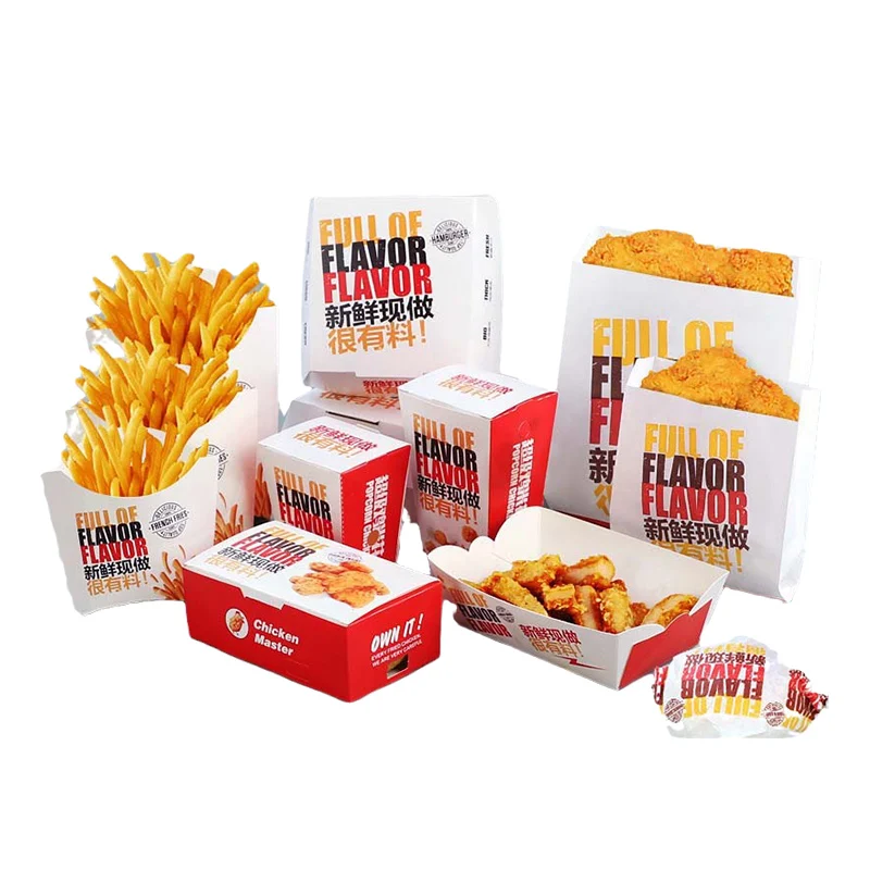 Mini French Fry Fries Chicken Kraft Chips Paper Bag - China Paper