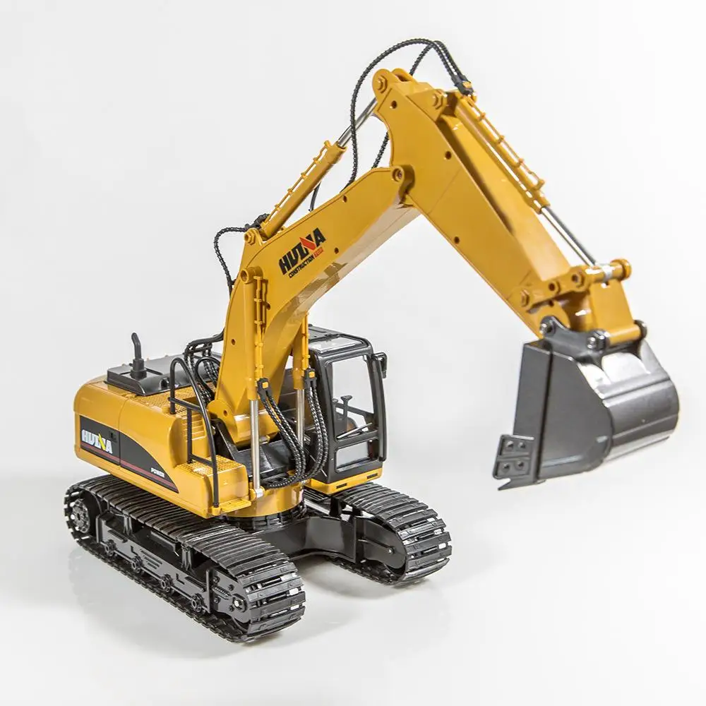 Huina 1550 RC Excavator - 2.4G 15CH Alloy Remote Control Toy