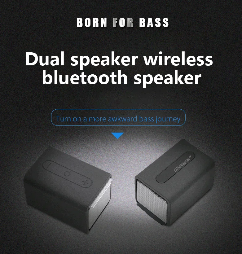 Silicone splash proof TWS fashion design bluetooth speaker with CE FCC certificates
