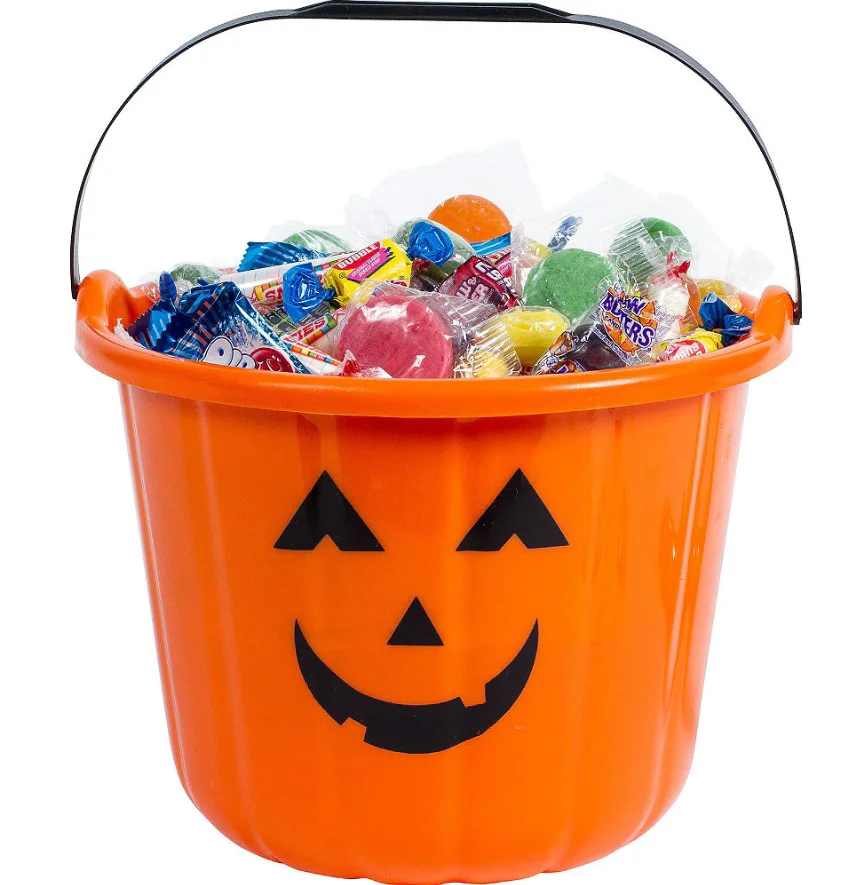 Halloween Party Plastic Clear Candy Floss Bucket Treat Bucket Buy
