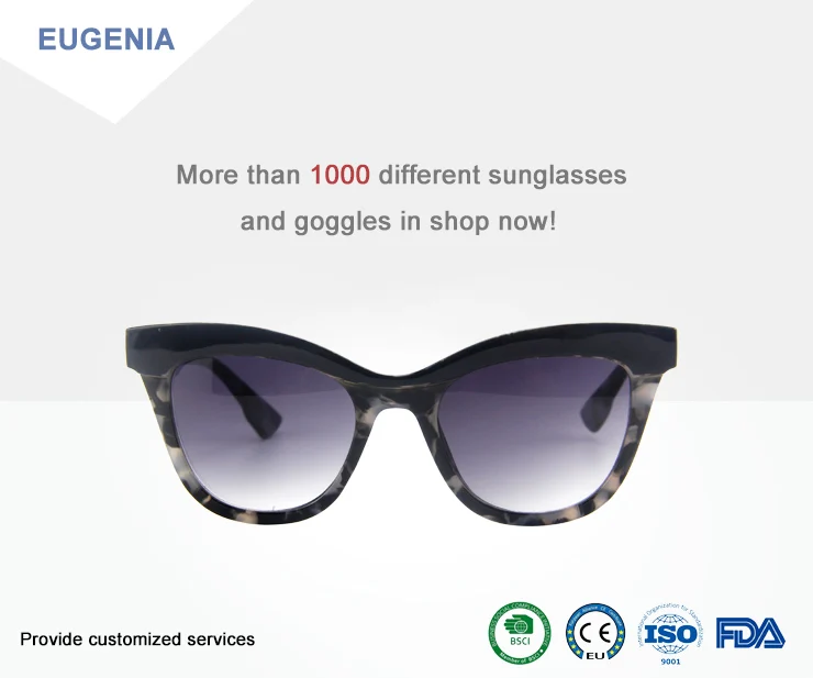 free sample oversized cat eye sunglasses from China-2