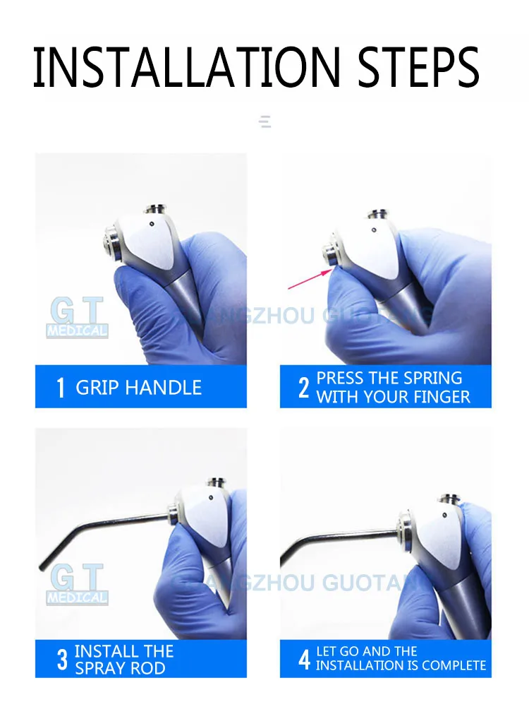 Dental Air Water Syringe/ Dental 3 Three Way Straight Syringe Gun Buy