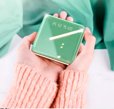 5000 8000 10000 20000mAh Portable Mini Power Bank Mirror Screen LED Display Powerbank Customize Logo - ANKUX.COM