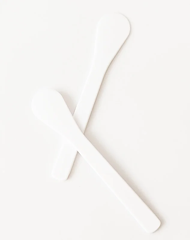 Private Label Plastic Spoons Beauty Facial Plastic Waxing Cream Mixing