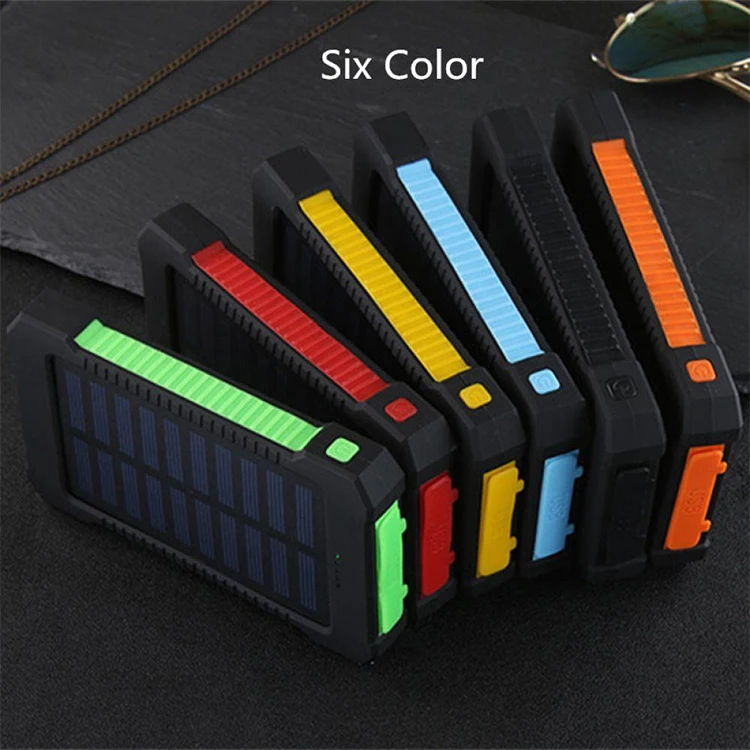 Waterproof 10000mAh Solar Charger Outdoors Emergency External Battery for Mobile Phone Tablets Light - ANKUX.COM