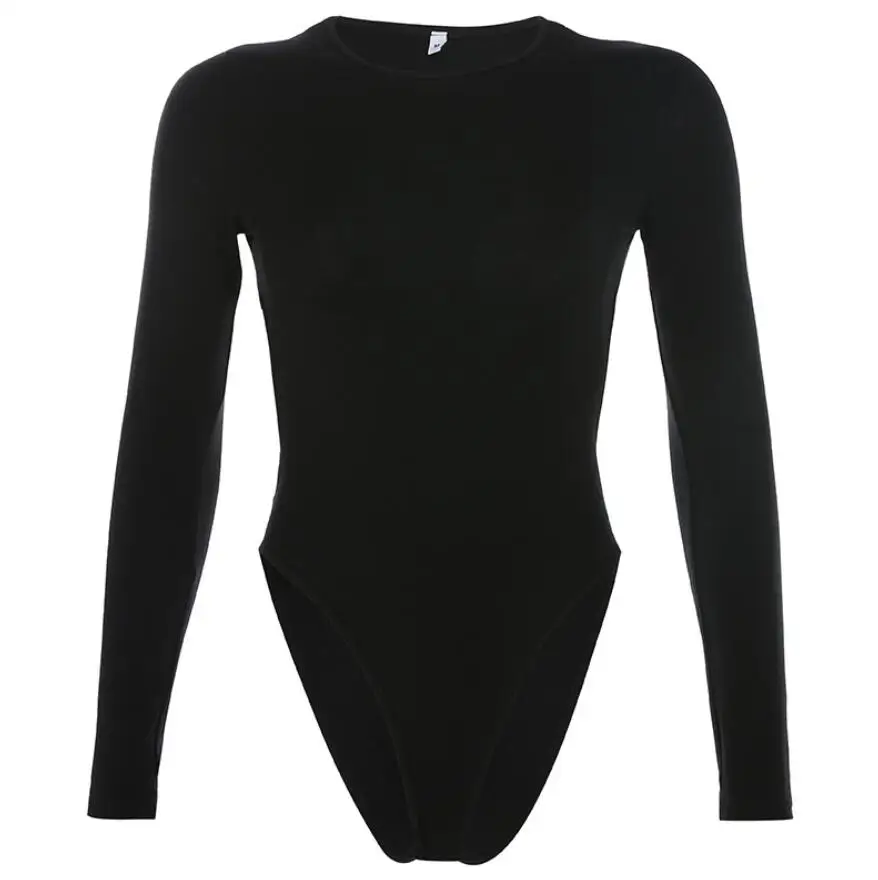 Sexy Fall Women Black Bodysuit Yoga Wear Open Back Top Buy Bodysuit