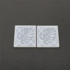DIY leaf mould Monstera Leaf Hoop Earrings silicone mold for resin crafts making