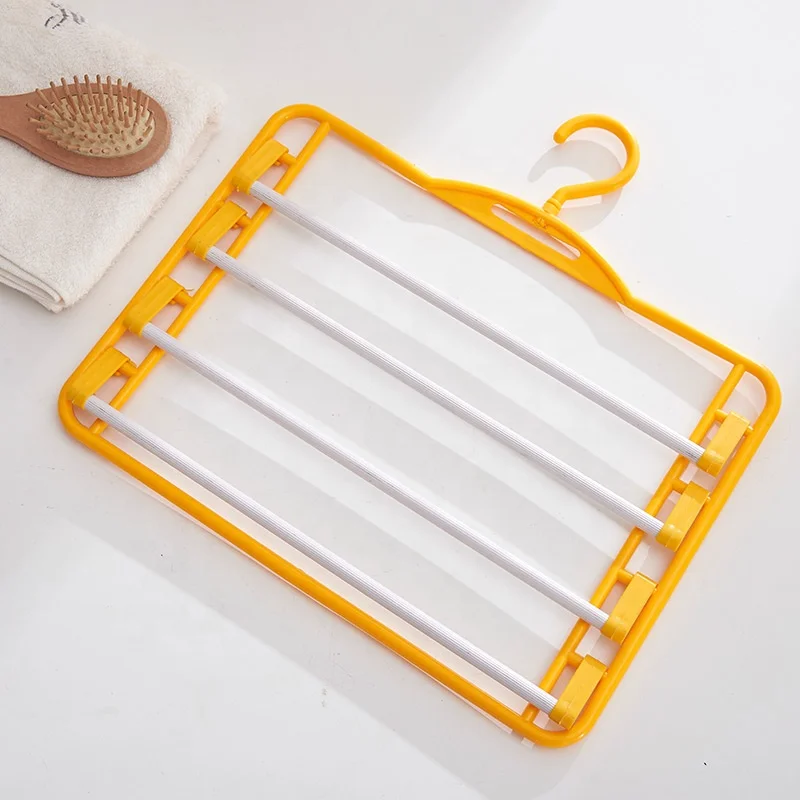 Manufacturer Cheap Plastic Pant Hanger,Trouser Hanger With 4 Layers Buy Hanger,Men Pant Hanger