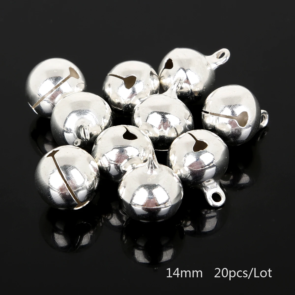Wholesale 14mm Copper Jingle Bells Pendants For Christmas Decoration