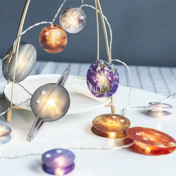 Newish Hot Selling Solar System Key Chain Hooks Christmas Rope Led String Lights For Outdoor Decor