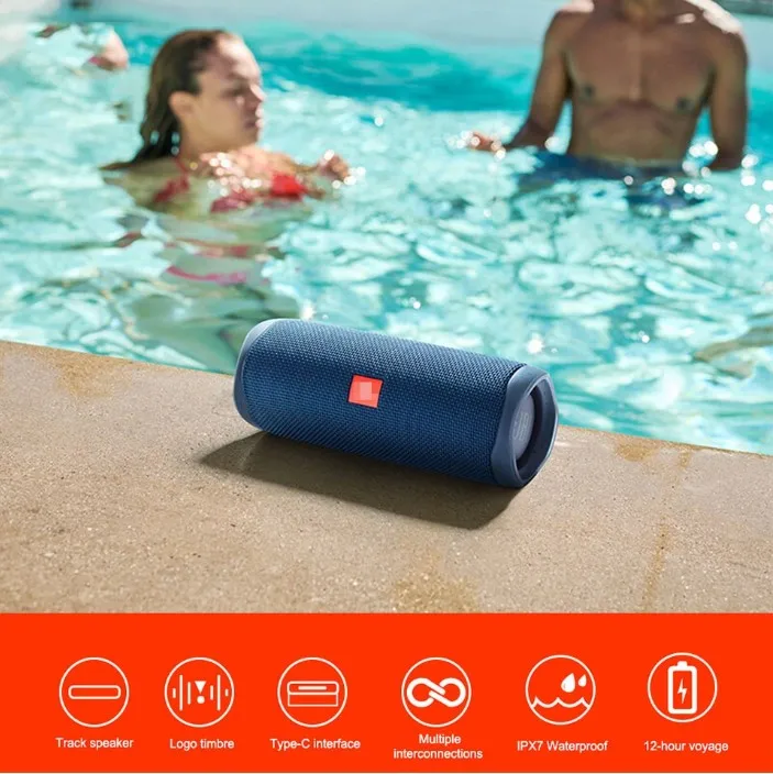 FLIP5 ultra high quality waterproof blue tooth speaker portable outdoor wireless speaker for smart phone - ANKUX.COM