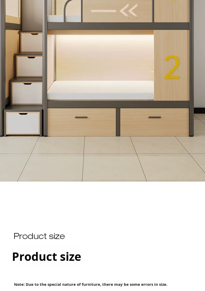 product free 3d design service apartment bed furniture double decker iron student dormitory bunk bed with two floors for metal school-22