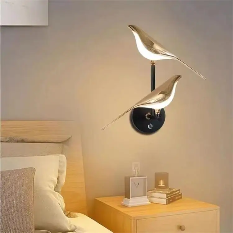 product cuckoo bird shape wall lamps light luxury home decor led wall sconce postmodern design indoor decorative wall lights lighting-3