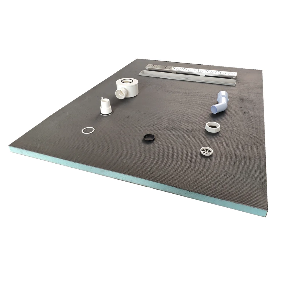 Xps Foam Board Shower Tray With Linear Drain 900*1200 For Europe Market
