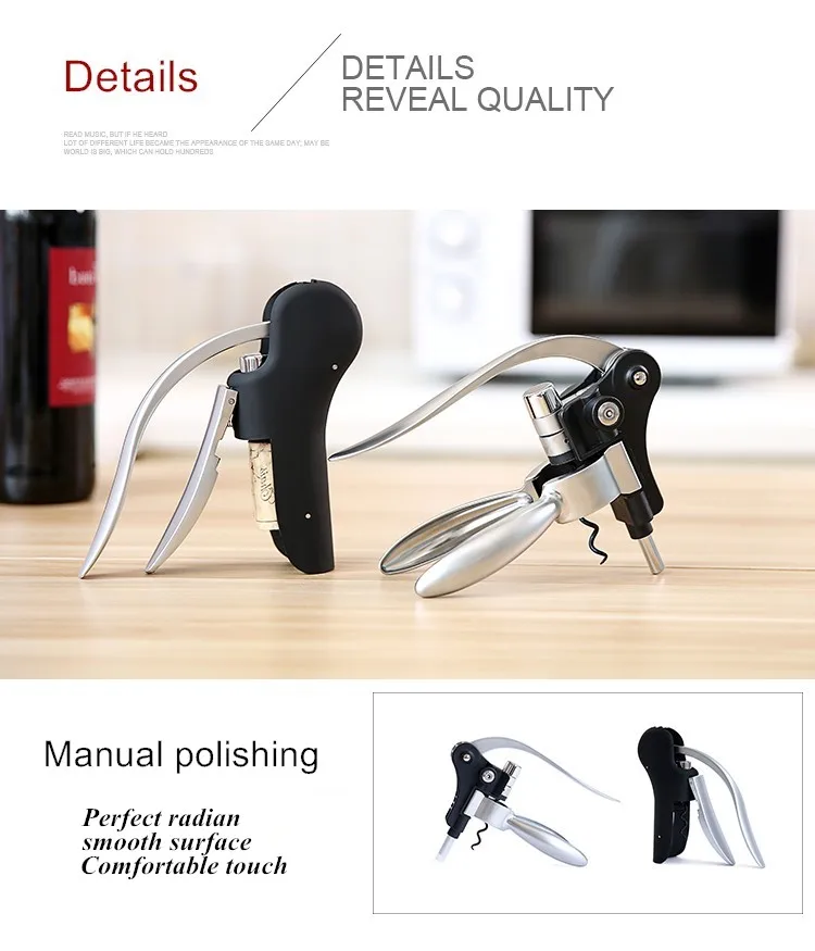 Screwpull Wine Opener Parts Wine Bottle Opener Corkscrew Kit With Foil